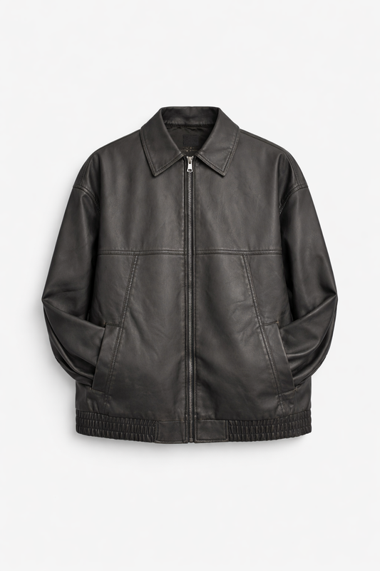 Oversized Leather Jacket